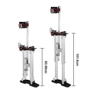 Aluminum Tool Stilts 24&quot;-40&quot; Inch Adjustable Height Drywall Stilt for Taping Painting Painter Red Silver Blue