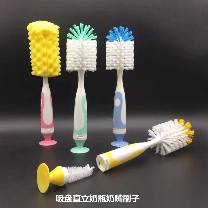 Long Handle Feeding Bottle Cleaning Set Nylon Baby Bottle Brushes