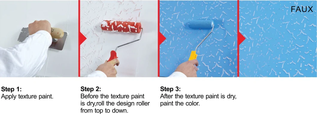 Rubber Design Printing Roller Decorated Design Paint Roller Jsa71