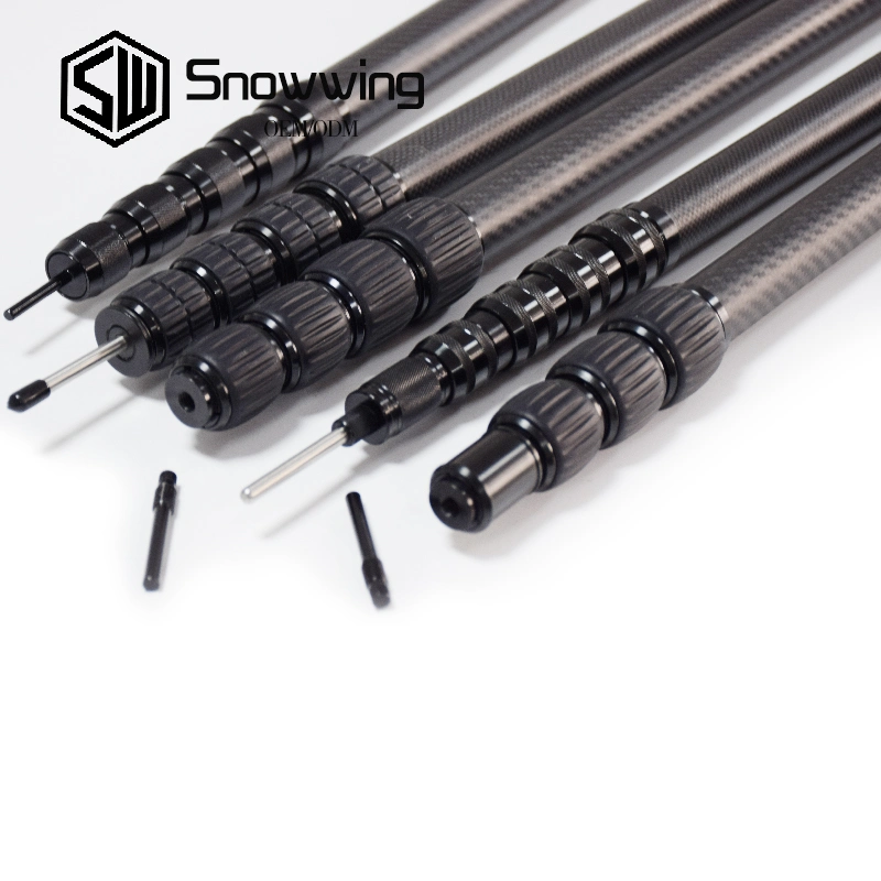 Custom Carbon Fiber Telescopic Pole High Quality Fiberglass Extension Pole