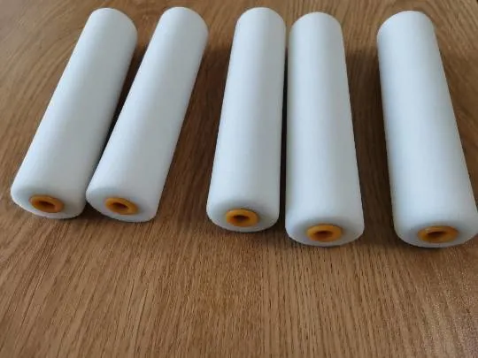 Professional High Quality 6 Inch (160mm) Imported High Weight Sponge Paint Roller, White Color