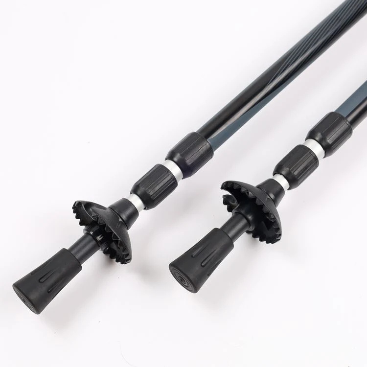 Slim Trekking Poles, Aeronautical Aluminium 7075, Customizable with Foam Grip Sticks Ski Winter Sports