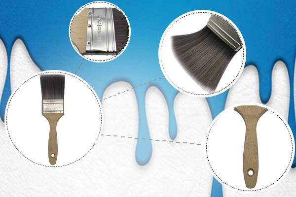 2.5&quot; 63mm Professional PBT Sash Cutter Painting Brush for Wall