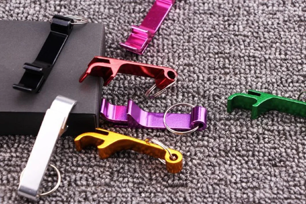 Aluminum Bottle Versatile Durable Vibrant Colors Keyring Opener Bartender Opener Ci10141