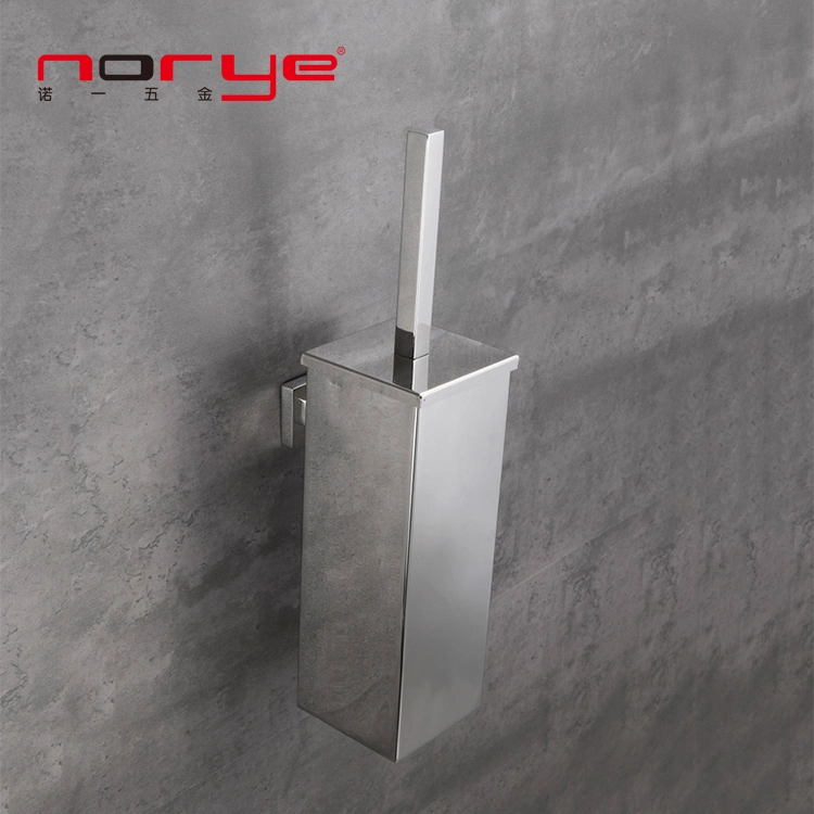 Square 304 Stainless Steel Toilet Accessories Wall Mount Toilet Brush