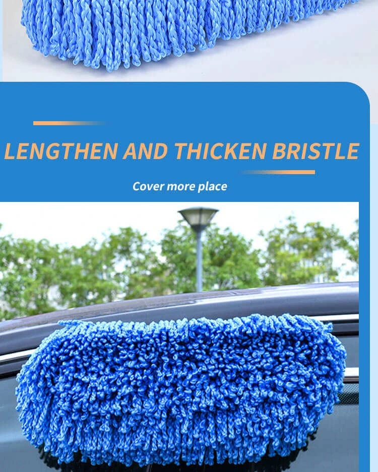 Hand Held Microfiber Car Duster Extendable Handle Interior Exterior Multipurpose Cleaning Car Brush