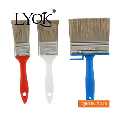F-118 Hardware herramientas de mano de pintura decorar mango de madera Brocha rodillo de púas
