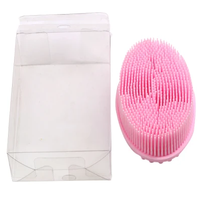 Venta caliente cepillo de cuerpo de silicona Ducha de bebé esponja Masaje seco Toallas de baño de cepillo para el cuerpo