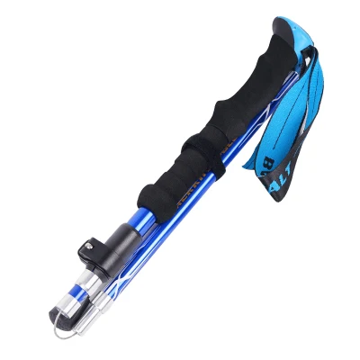 Sección táctica 3 Carbono Trekking Polo Collapsible Viajes ultraligeros Trekking Senderismo