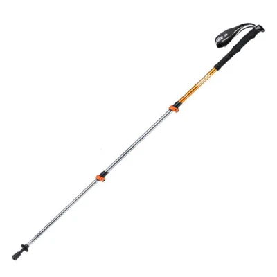 Bastones de Trekking de aluminio telescópico personalizados, plegables Nordic Walking Stick postes para caminatas al aire libre, campismo