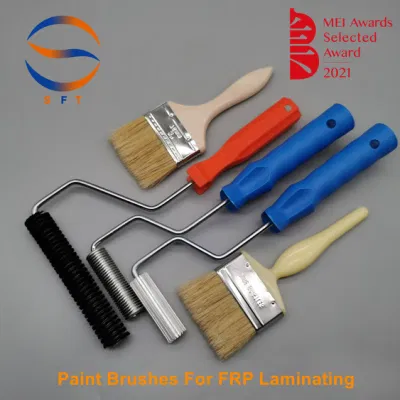 Pinceles de Rodillo Personalizados para Laminado de Fibra de Vidrio FRP GRP