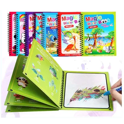  Precio barato niños Doodle Pintura Libro dibujo colorear agua mágica Juguetes de aprendizaje