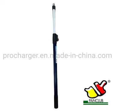  Alta calidad de la sección 2 de 3 metros de extensión de fibra de vidrio de color azul oscuro polo con bloqueo del botón rojo