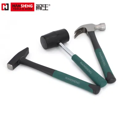 Professional Martillo, Herramienta de mano, herramientas de hardware, martillos de acero al carbono, mango de madera, PVC Mango Mango de fibra de vidrio, el maquinista del martillo, martillos de garra