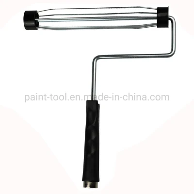  Precio barato 5 cables del bastidor de rodillo de pintura de la jaula con mango de caucho