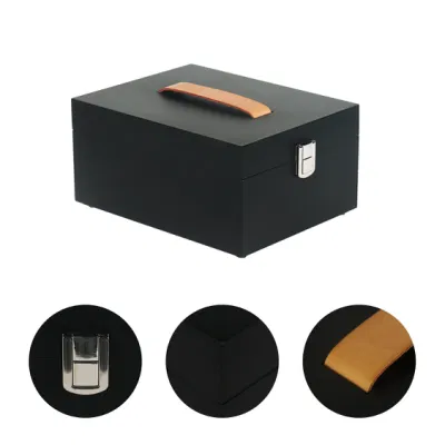  La decoración del hogar de Europa de madera pequeños pinos bloqueable de joyas del tesoro Caja de almacenamiento para embarcaciones