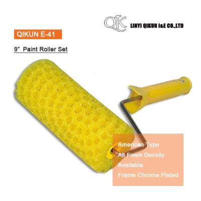  E-41 hardware Decorate Paint Hand Tools espuma de tipo americano 9&quot; Rodillo de pintura con bastidor