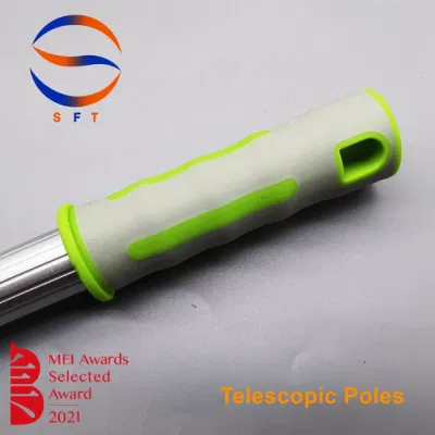 1,1mm espesor Out-Lock aluminio 168cm-300cm largos postes de extensión telescópicos