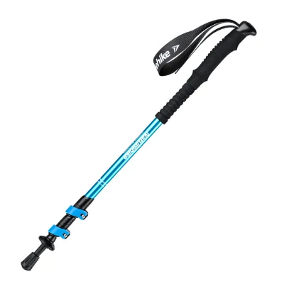 Bastones de Trekking de aluminio telescópico personalizados, plegables Nordic Walking Stick postes para caminatas al aire libre, campismo