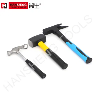 Martillo profesional, mango de madera, mango de PVC, mango de fibra de vidrio, martillo de garras, Martillo mecánico, martillo lapidero, martillo de trineo