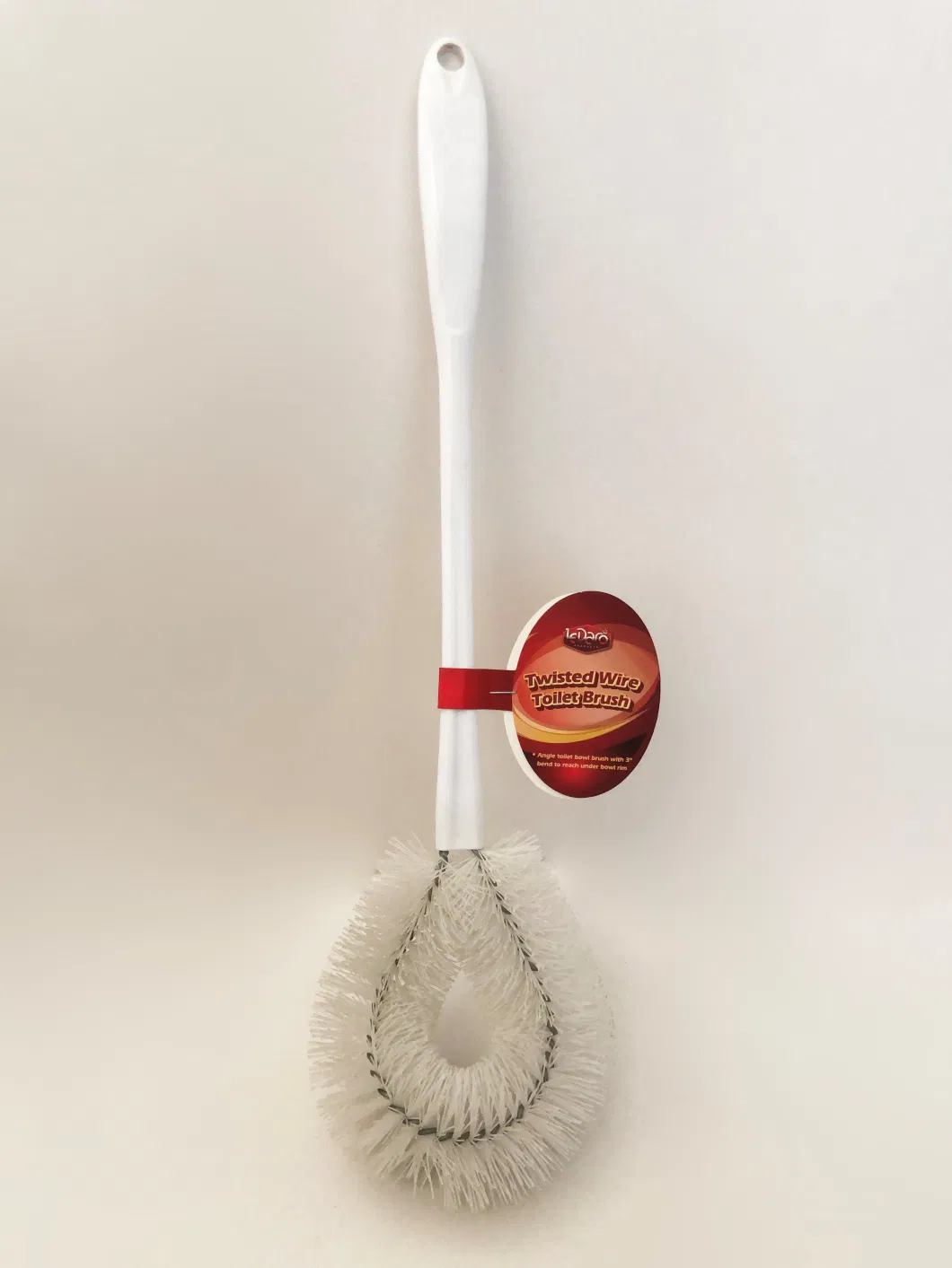 Bowl Brush Bent Stiff Bristle Toilet Scrubber with Heavy Duty Handle Easy Scrub Deep Clean