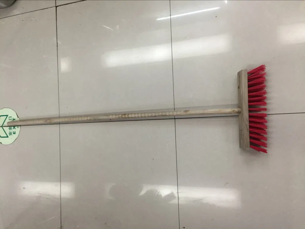 Floor Wall Brush Plastic Filament Brush Wooden Handle in Brush