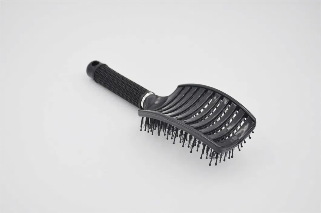 Hair Brush with Curved Bent