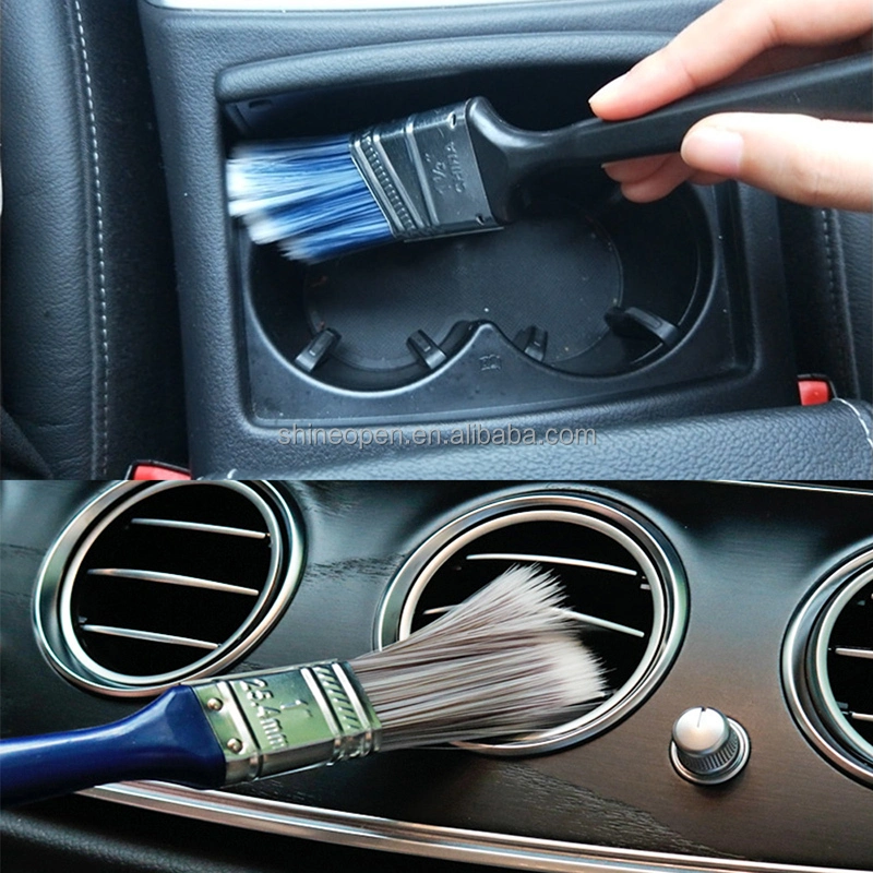 Shineopen Car Accessories Soft Hair Cleaning Brush Car Interior Electrostatic Dust Removal Tools Auto Detailing Brush