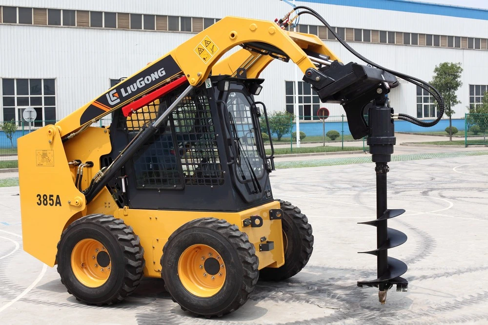 Liugong 1ton Skid Steer Loader Mini Clg385A