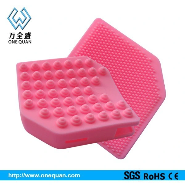 Food Grade Silicone Square Shape Face Massage Bath Brush