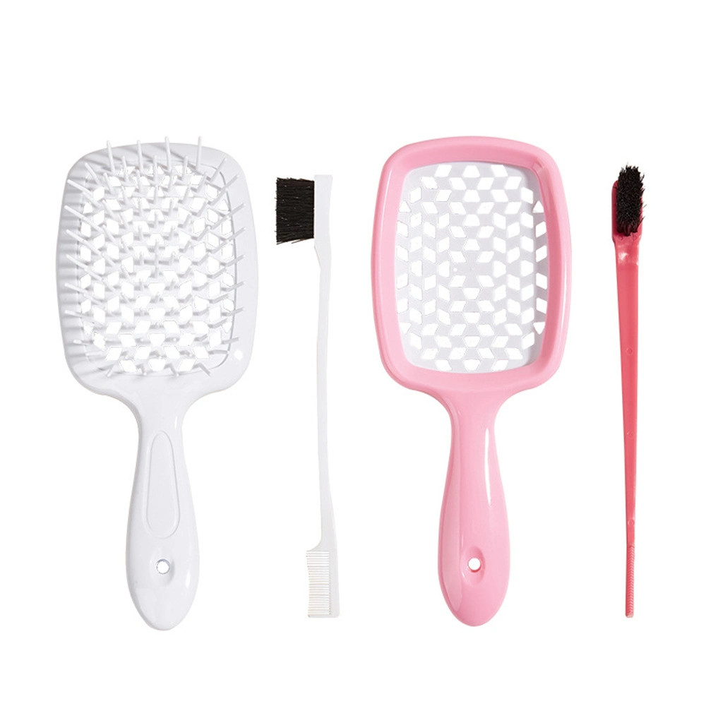 Custom Square Gridding Elastic Fluffy Detangling Vent Hair Brush