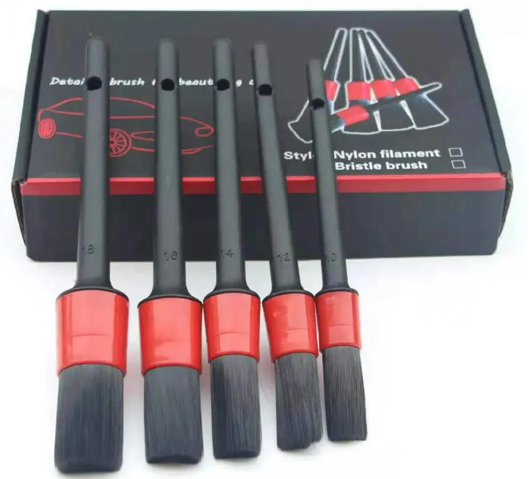 5 Pieces One Set Car Detailing Brush Set for Car Interior Cleaning Brush