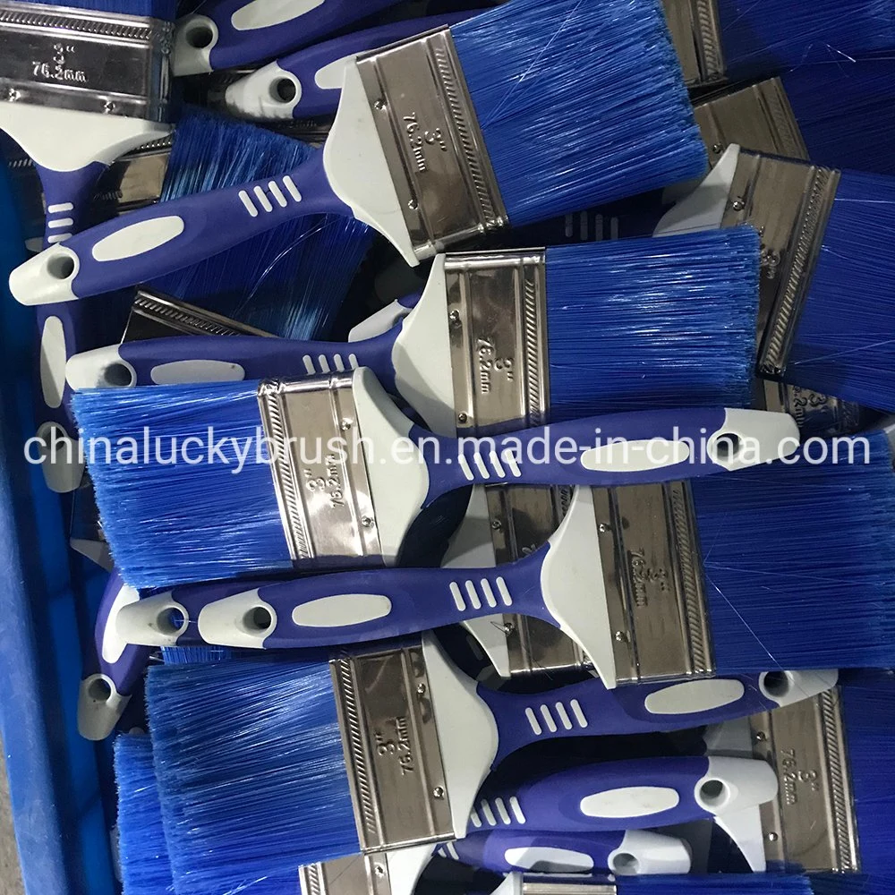 Plastic Wire Wooden Handle Plastic Handle Paint Brush Paint Roller Brush Wall Ceiling Brush (YY-619)