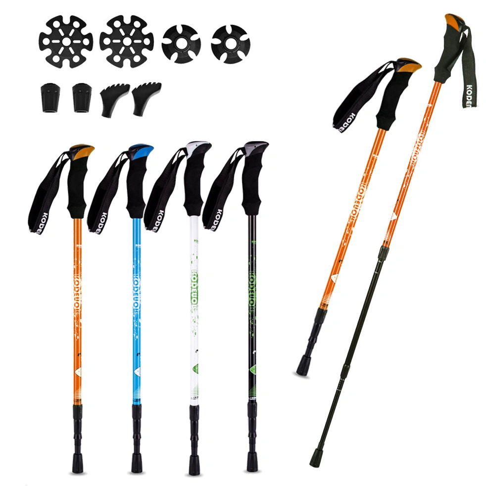 6061 Lightweight Aluminum Antishock Trekking Snowshoe Pole with Carrying Tote Bag