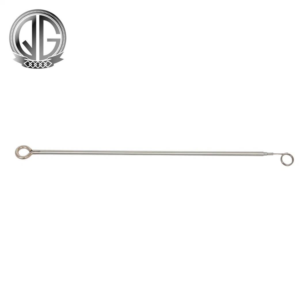 Custom Length Stainless Steel Round Extension Telescopic Pole with Ring