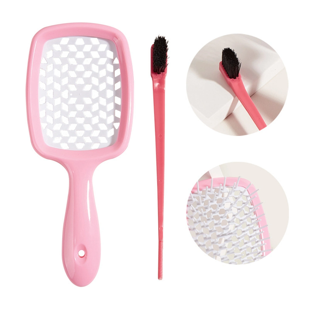 Custom Square Gridding Elastic Fluffy Detangling Vent Hair Brush