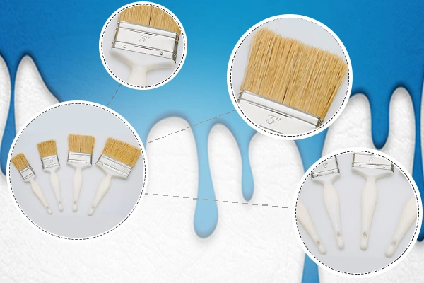 Wholesale High Quality All Size Engineering Wall Paint Brushes with Wooden Handle