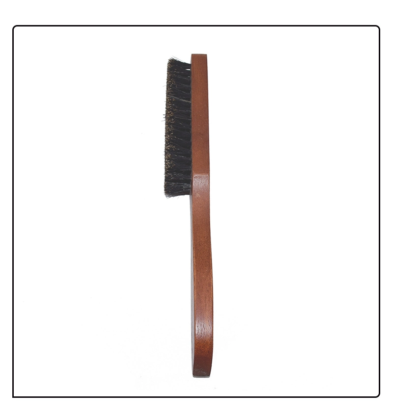 DIY Hair Brush Wood Handle Boar Bristle Beard Comb Styling Detangling Straightening Hairdressing Styling Tools