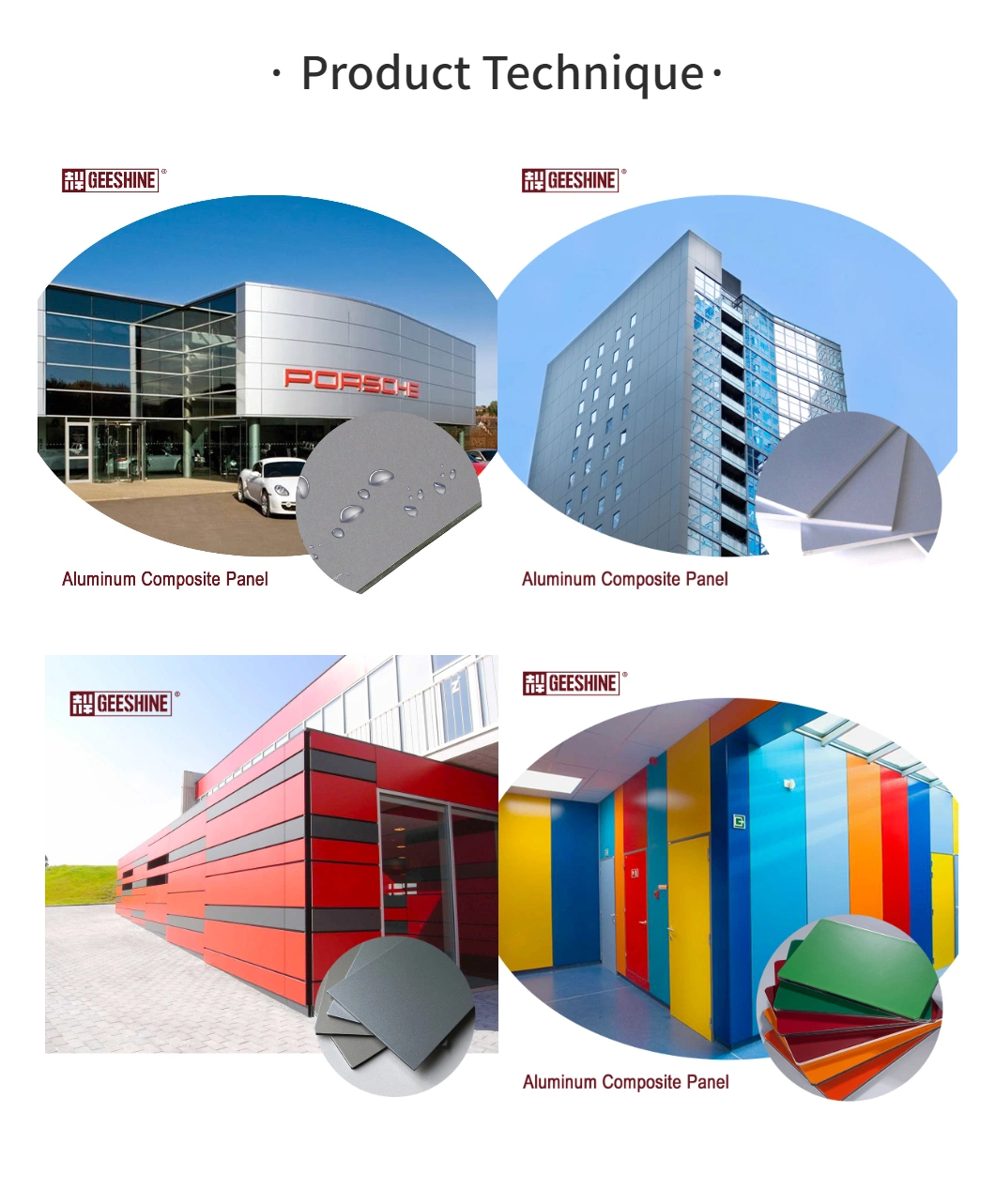 Outdoor Wall Panels Facade Acm Exterior Panels OEM Curtain Wall Aluminium Composite