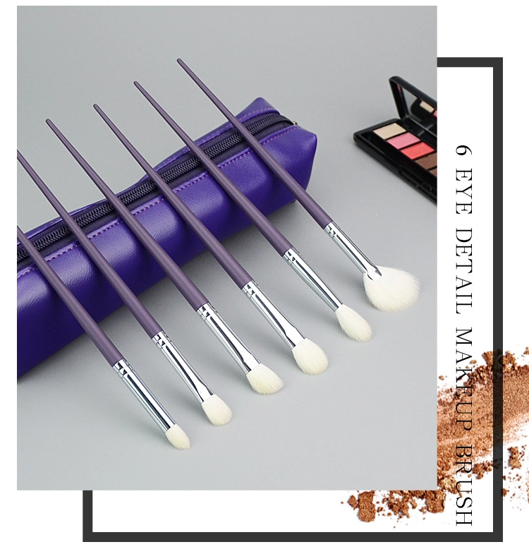 Wholesale Eye Makeup Brushes for Beginners 6PCS Fluffy Makeup Cosmetic Brush