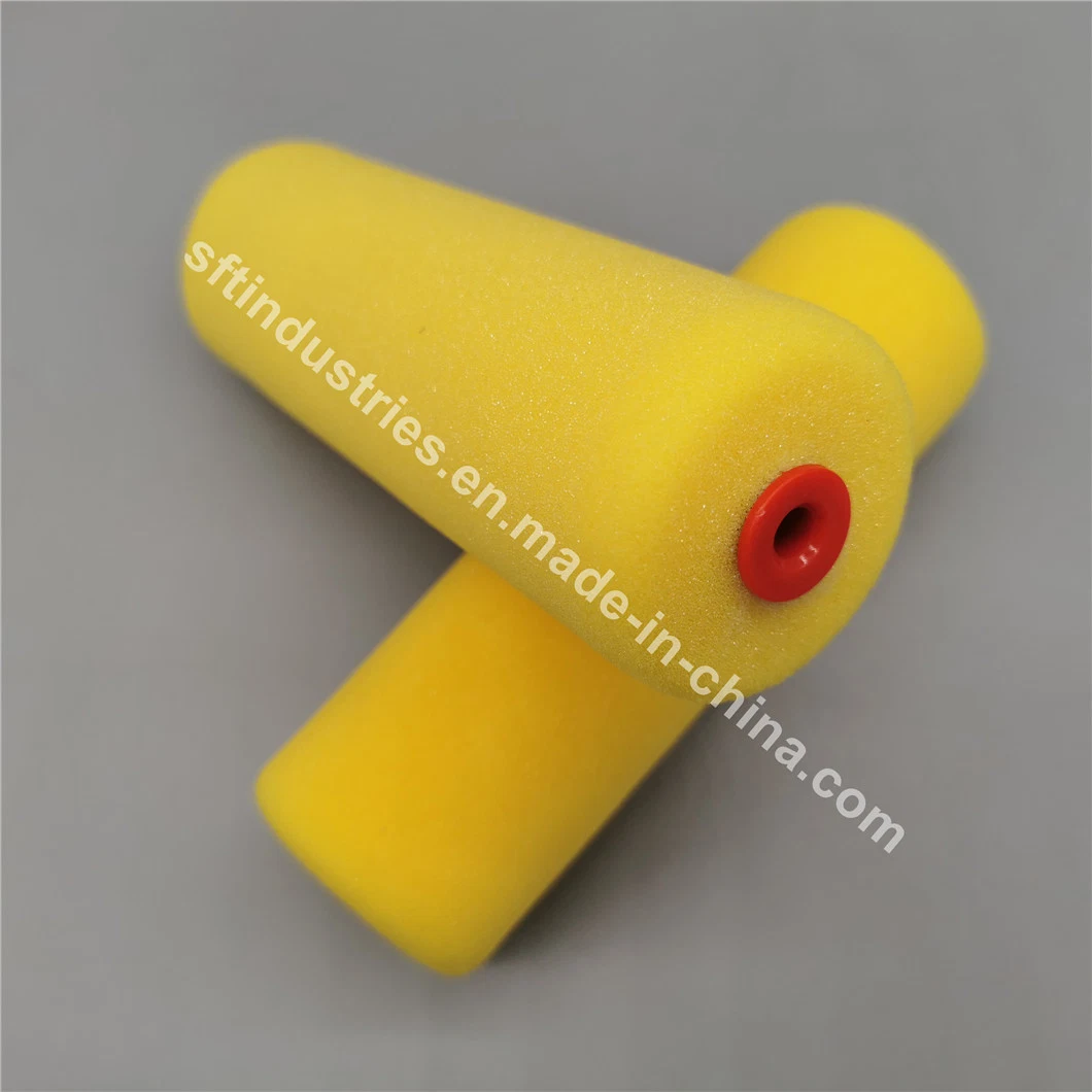 35GSM Yellow Color Foam Sponge Solvent Resistant Paint Rollers