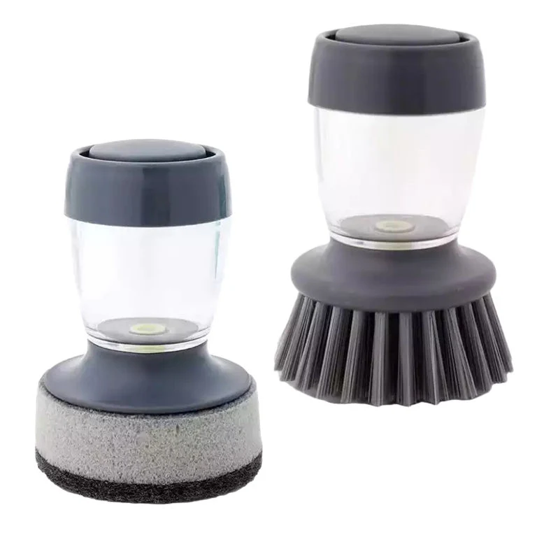 Automatic Liquid Dispenser Cleaner Palm Sponge Dish Cleaning Brush Pot Dishwashing Brush