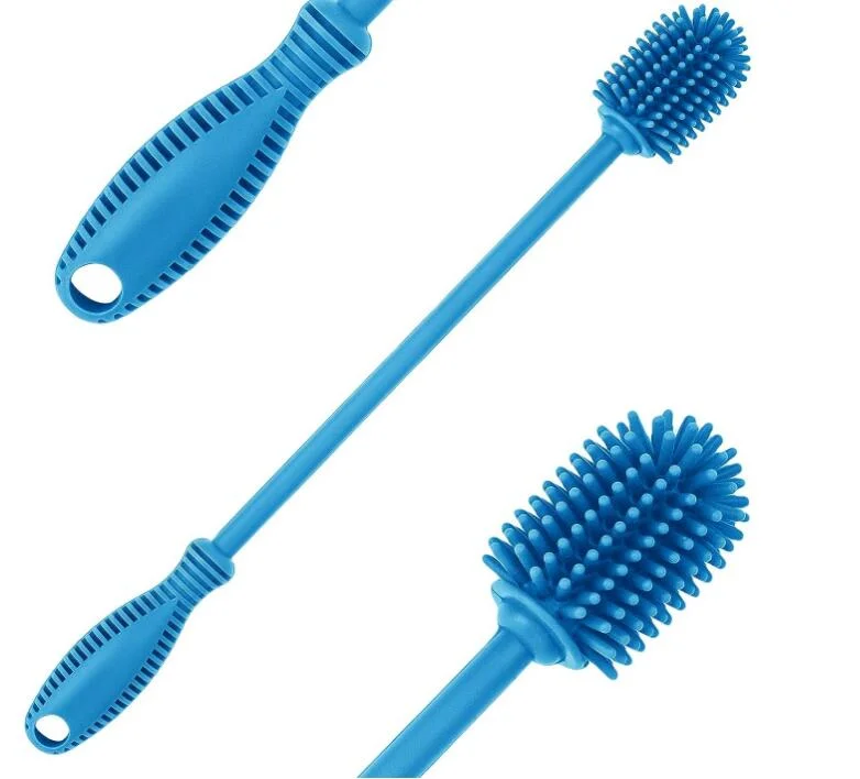 Silicone Bottle Cleaning Brush with Long Handle for Baby Bottle