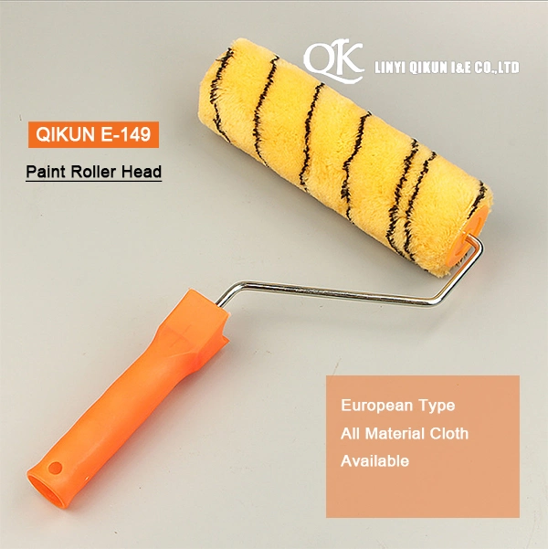 E-148 Hardware Decorate Paint Hardware Hand Tools Acrylic Polyester Mixed Yellow Double Strips Fabric Foam Paint Roller Brush