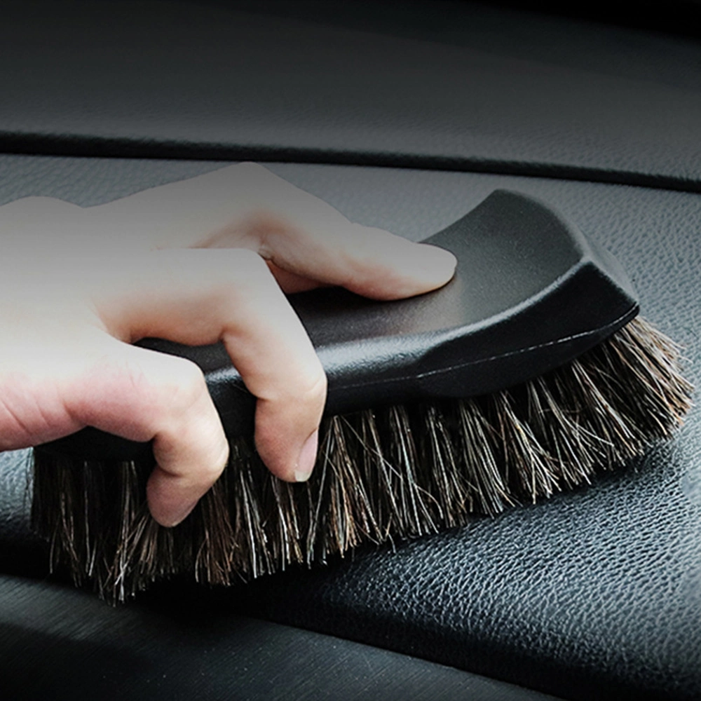 Custom Logo Original Horse Hair Car Seat Leather Polish Auto Car Cleaning Detailing Interior Brush