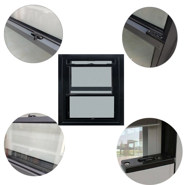 Double Hung Windows Lifetime Warranty Aluminum Alloy Frame Double Hung