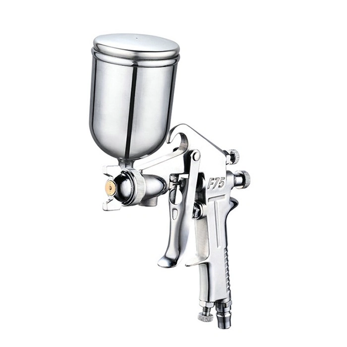 Spray Gun F-75 Air Spray Gun Hand Tool 400cc Capacity Aluminum Cup HVLP Paint Sprayer Gravity Feed Spray Gun Paint Coating Tool