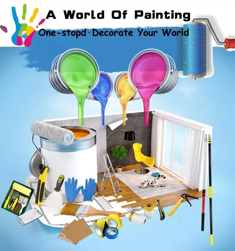 High Quality Pet Paint Brush Household Portable Decoration Roller Paint Brush