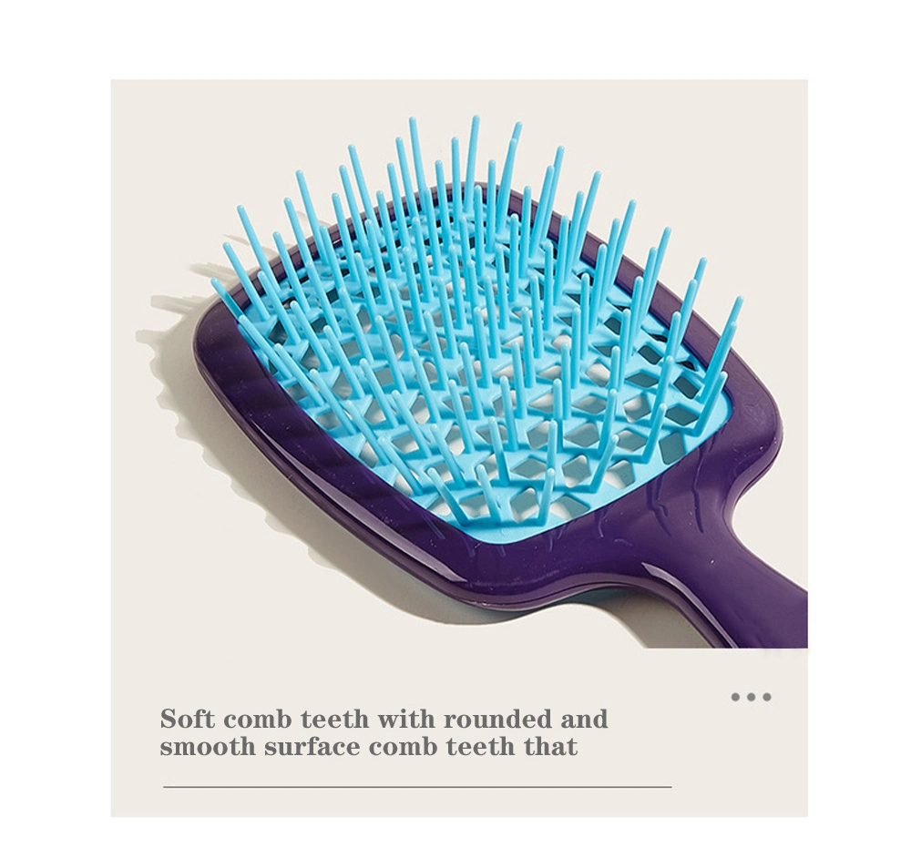 Hollow Air Grid Combing Styling Brush Home Fluffy Styling Combing Air Cushion Massage Combing Wide Tooth Brush