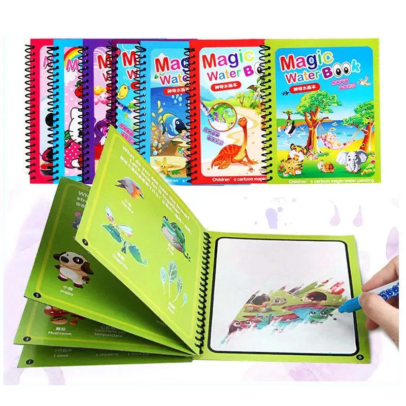 Cheap Price Kids Doodle Painting Book Drawing Coloring Magic Water Learning Toys